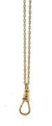 Amazing Yellow Gold Pocket Watch Chain w Sliding Adjustment
