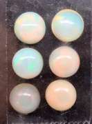 Chic Group of 6 Round Cut Opal Gemstones, 5.40 cts