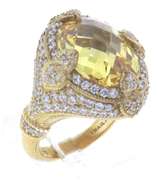 Judith Ripka Gold Plated CZ Ring