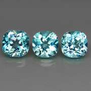 Matched! 3 piece 16.04ct full fire Swiss blue Topaz set