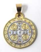 San Benito Yellow Gold Religious Pendant