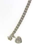 Attractive White Gold 4cts Diamond Tennis Bracelet