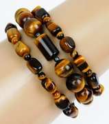 3 Tiger Eye Stretch Bracelets