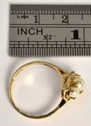 Femininbe 3 Pearl Ring