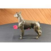 English Boxer Dog Bronze Sculpture