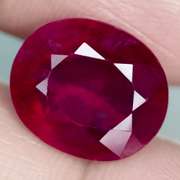 Stunning 6.87ct top imperial red Ruby center stone