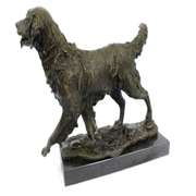 Golden Retriever Bronze Sculpture