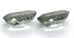 Vibrant Pair of Oval Cut Green Amethyst Gemstones, 23.60ct!