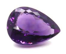 Beautiful Pear Shaped Amethyst Stone, 41.09ct