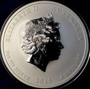 2015 Australia 8 Dollars 5oz .999 Silver Coin.