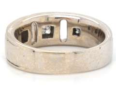 MEN'S 14K WHITE GOLD DIAMOND BAND