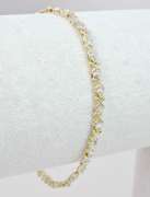 X's & O's Yellow Gold Bracelet