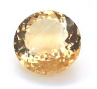 Luscious 15.86ct Round Cut Citrine Gemstone