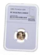 PF70 UCAM 1991-P $5 American Gold Eagle - Graded NGC
