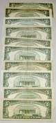 10  $ 5 1953 1963 Red Seal US Notes
