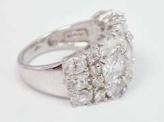 Sparkling CZ Band Ring in Sterling Silver
