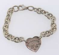 Sterling silver Tiffany & Co cable chain bracelet