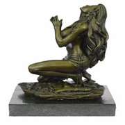 NUDE WARRIOR BRONZE SCULPTURE