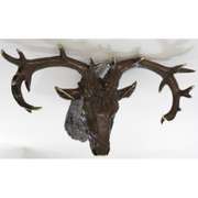 Wall Mount Deer - Buck Bronze Sculpture