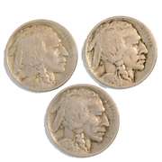 1913 T-1 & T-2 And 1914 Buffalo Nickels