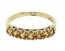 Simple Yellow Gold Citrine Band