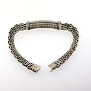 Amazing 14kt White Gold Bracelet with Baguette Diamonds