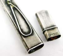 Antique Sterling Equestrian Pencil or Needle Case