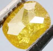 Stunning .24ct cushion cut canary yellow Diamond