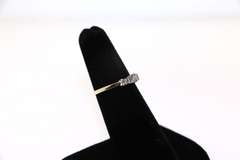 14kt Yellow Gold Diamond three stone Engagment Ring