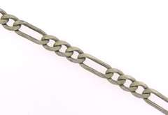 Italian Sterling Silver Figaro Chain Necklace
