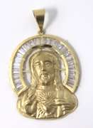 Religious Yellow Gold Jesus Pendant