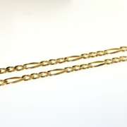 Brilliant 14kt Yellow Gold Figaro Chain Necklace
