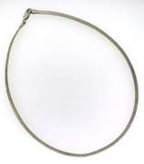 Italian Sterling Silver Omega Necklace