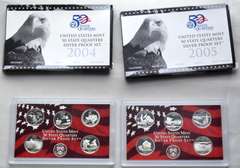 2004 & 2005 Silver Quarter Proof Sets