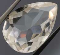 Gem grade 12.44ct pear cut Quartz