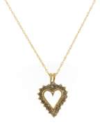 Charming Diamond Heart Pendant on Chain