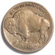 1913 D Raised Mound Buffalo Nickel