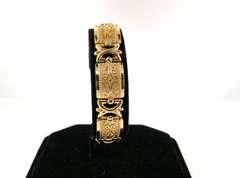 Beautiful Solid 14kt Yellow Gold Bracelet with Design