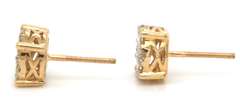Sparkling Diamond Earrings in Yellow Gold