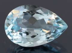 Gorgeous 7.35ct pear cut Sky blue Topaz