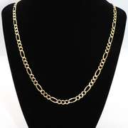 Brilliant 14kt Yellow Gold Figaro Chain Necklace