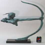 Indian Bronze Bust Sculptur