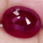 Stunning 6.87ct top imperial red Ruby center stone