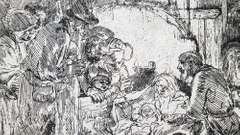 Extremely Rare and Collectable original Rembrandt Etching, 1654
