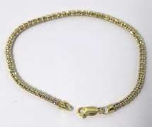 Stunning Yellow Gold Diamond Cut Bracelet