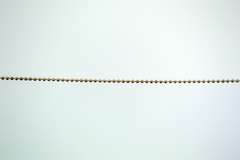 Italian Sterling Silver Necklace With Silver Drop Pendant