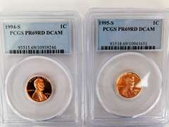 4 Graded U.S. Penny's