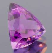 Glittering 7.82ct trillion cut Brazilian Amethyst
