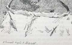 Rare Manet Heliograph 1876