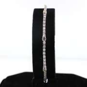 Delicate 14kt Diamond Link Bracelet